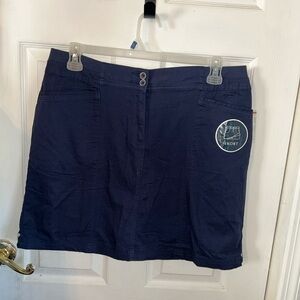 NWT Karen Scott navy blue Skort Size 12 Utility Pockets